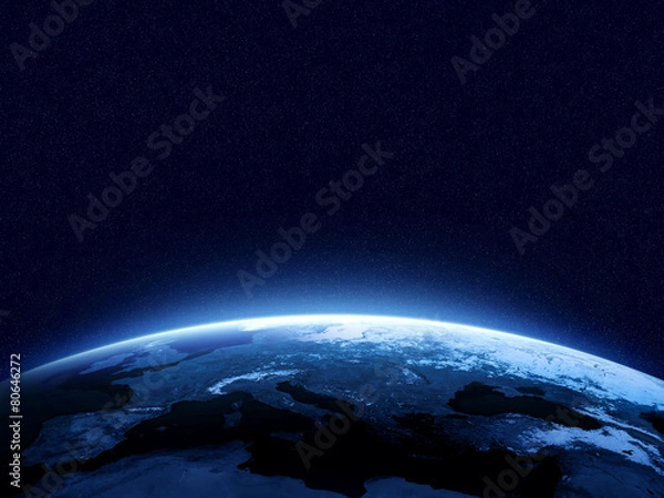 Obraz Ziemia nocą