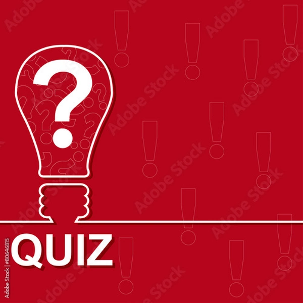 Fototapeta Quiz