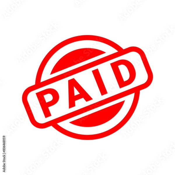 Obraz PAID STAMP