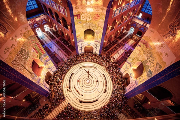 Obraz Inside of Basilica of the National shrine of our lady of Aparecida. A religious destination in Brazil.