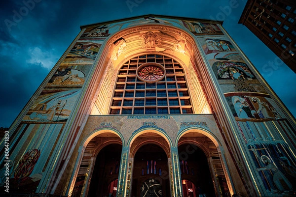 Obraz Basilica of the National shrine of our lady of Aparecida. A religious destination in Brazil.