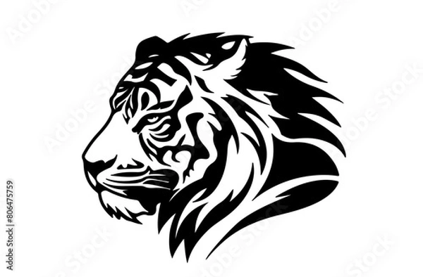 Obraz Tiger logo design vector illustration