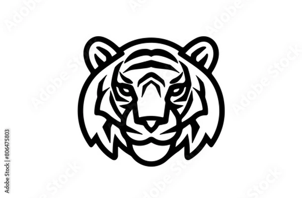 Obraz Tiger logo design vector illustration
