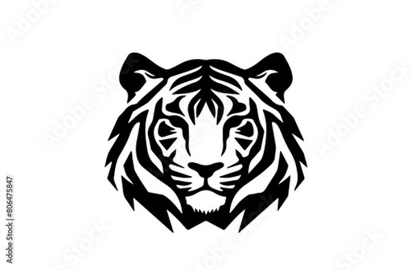 Obraz Tiger logo design vector illustration