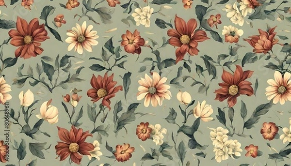 Obraz flowers vintage background