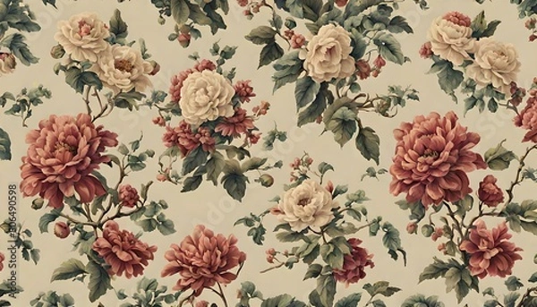 Obraz fabric with flowers