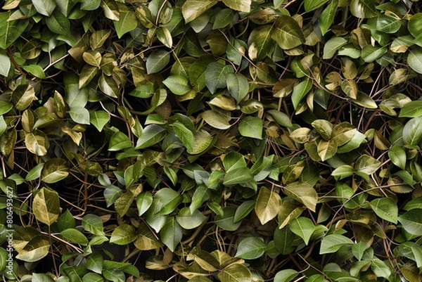 Fototapeta leafy bush camouflage background texture pattern seamless wallpaper
