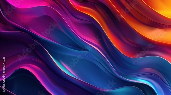 Fototapeta Abstract 3D background full color
