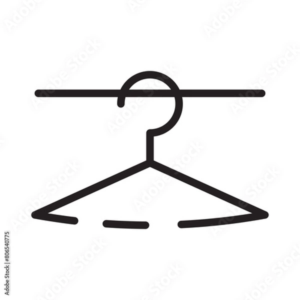 Obraz Code Dress Hanger Line Icon