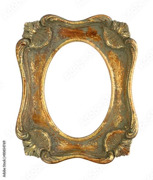 Obraz Ribbon Bow Crown Gold Picture Frame