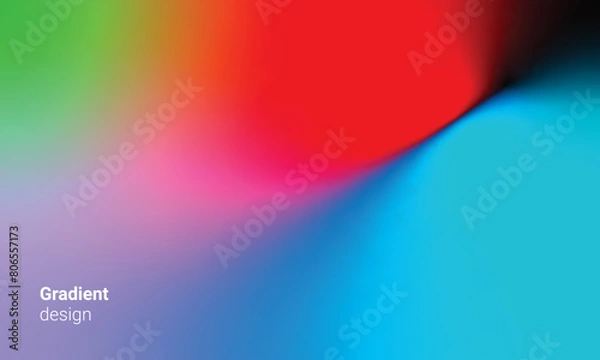 Fototapeta Abstract Gradient vector. Creative design for background, cover, wallpaper, social media, branding and poster.
