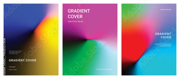 Fototapeta Abstract Gradient vector. Creative design for background, cover, wallpaper, social media, branding and poster.
