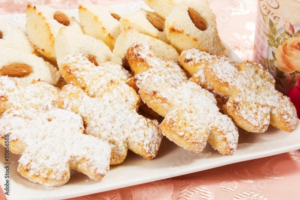 Obraz biscotti in psta di mandorle
