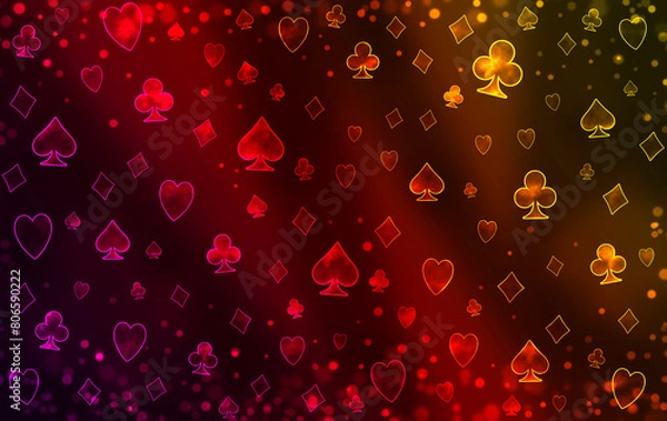 Obraz Abstract poker blurred red pattern.