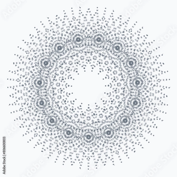 Obraz Pattern element on a white background. The vector image can be used as a decoration for fine art.