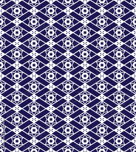 Fototapeta Japanese vector seamless pattern
