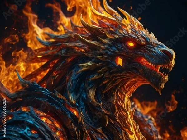 Obraz Fire Lord Generative AI