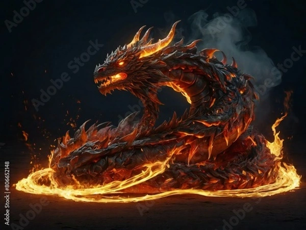 Obraz Fire Lord Generative AI