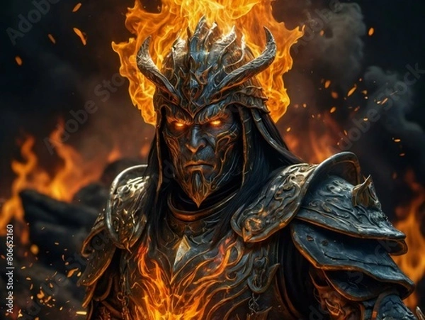 Obraz Fire Lord Generative AI