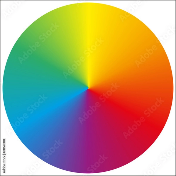 Fototapeta Na białym tle okrągły gradient tęczy