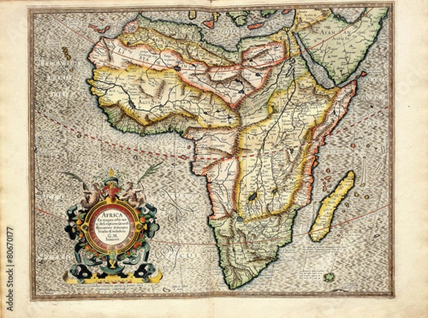 Fototapeta Vintage  map