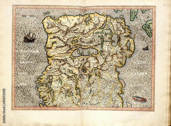 Fototapeta Vintage  map