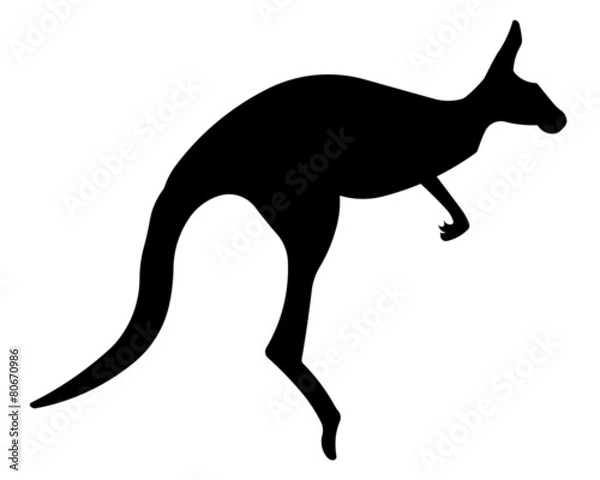 Obraz Känguru Silhouette