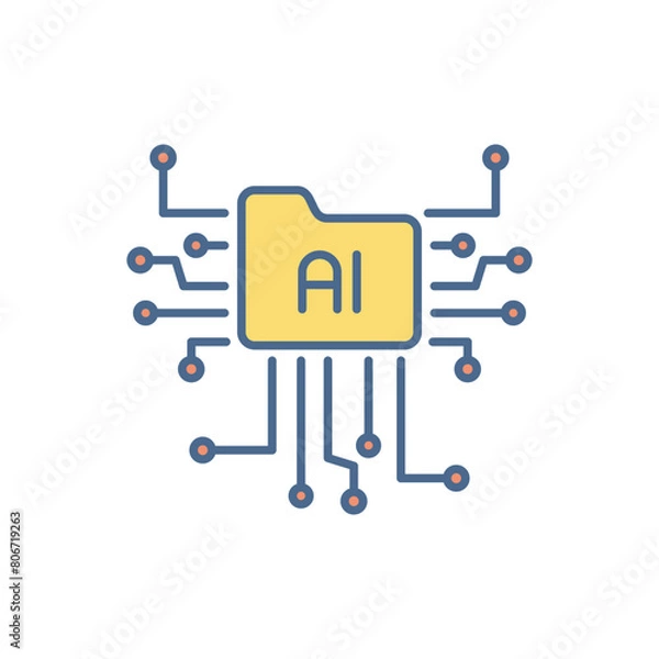 Fototapeta Folder  vector icon