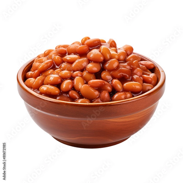 Fototapeta baked beans transparent background