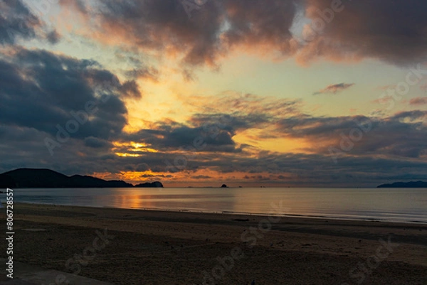 Obraz sunset on the beach