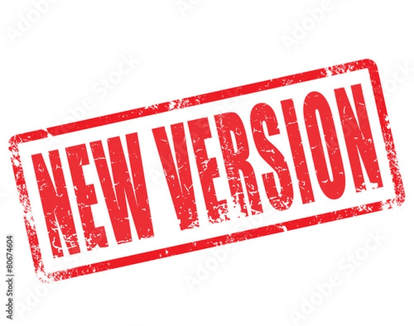Obraz new version stamp
