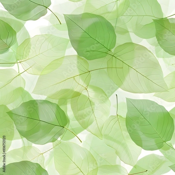 Fototapeta background light green leaf pattern