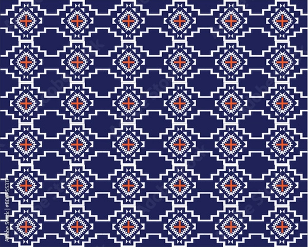 Fototapeta seamless pattern geometric frabric background