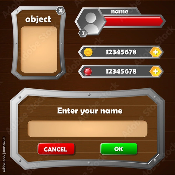 Obraz game interface