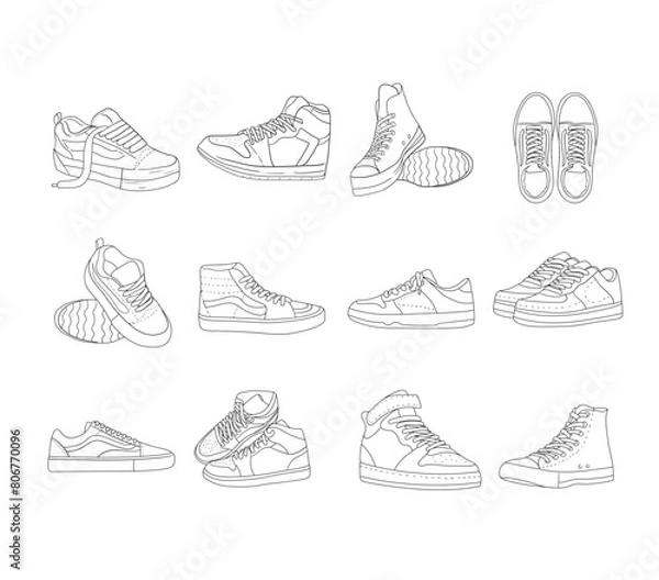 Obraz Shoe Illustration Element