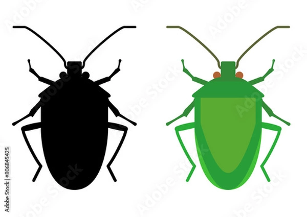 Obraz カメムシという害虫のアイコンセット