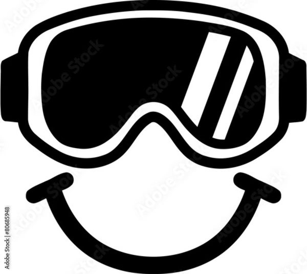 Fototapeta Ski Goggles Smiling