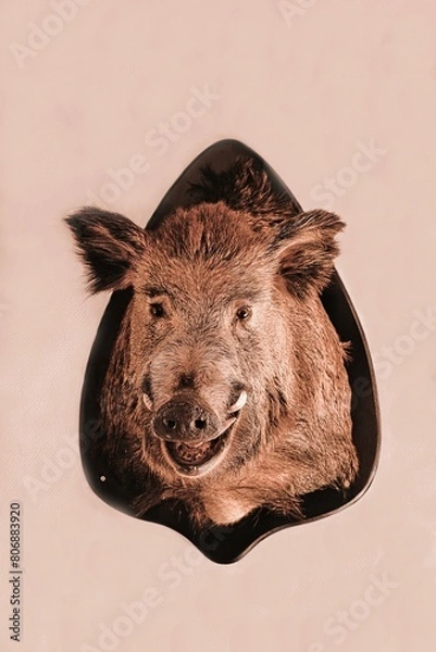 Obraz Wildschweintrophäe 1