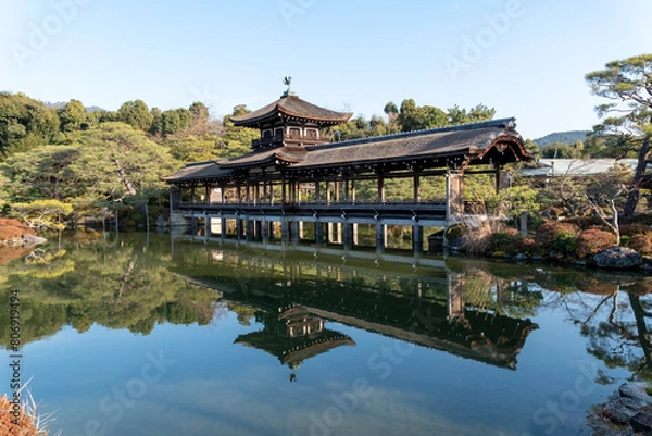 Fototapeta 平安神宮神苑、京都、神社