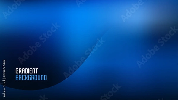 Obraz Blue Gradient Abstract Background for Creative Designs