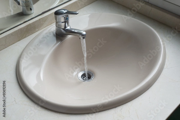 Fototapeta working water tap