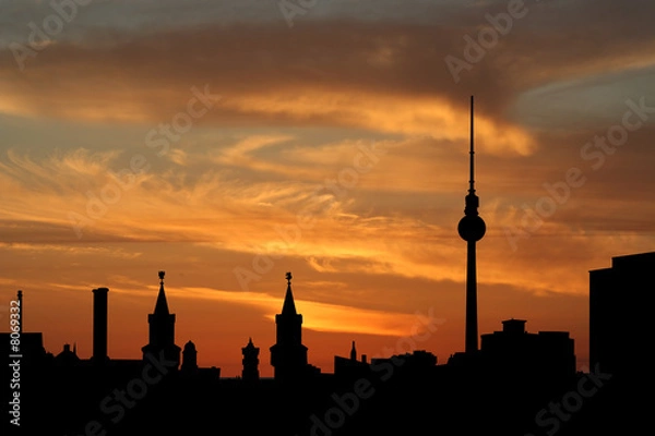 Obraz Berlin skyline at sunset