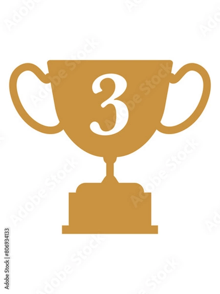 Fototapeta シンプルなブロンズのトロフィー