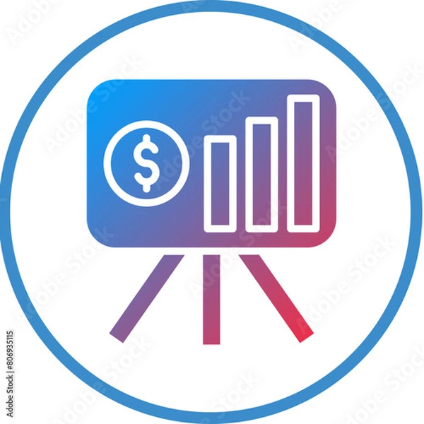 Fototapeta Business Plan Icon Style