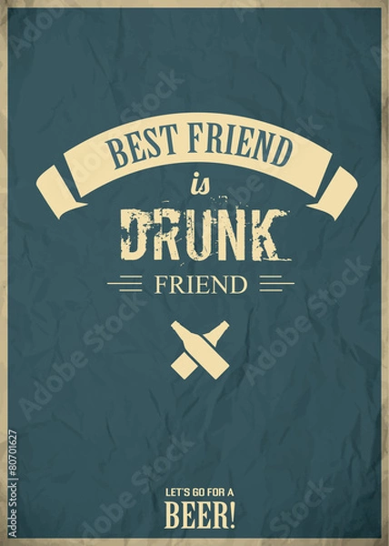 Obraz Beer invitation poster