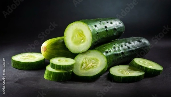 Fototapeta pepino cortado 