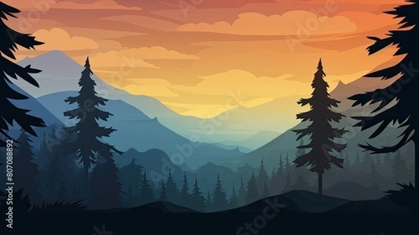 Obraz Gradient background transitioning from light to dark shades