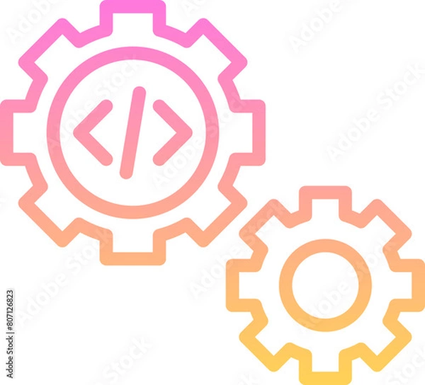 Fototapeta Coding icon