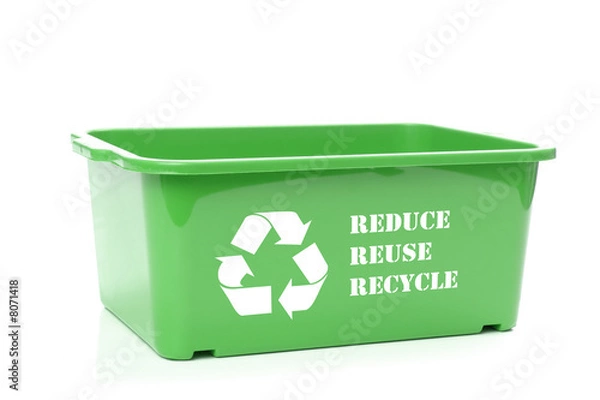 Fototapeta Green disposal container