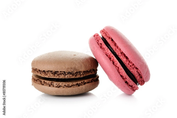 Fototapeta macaron isolated on white background